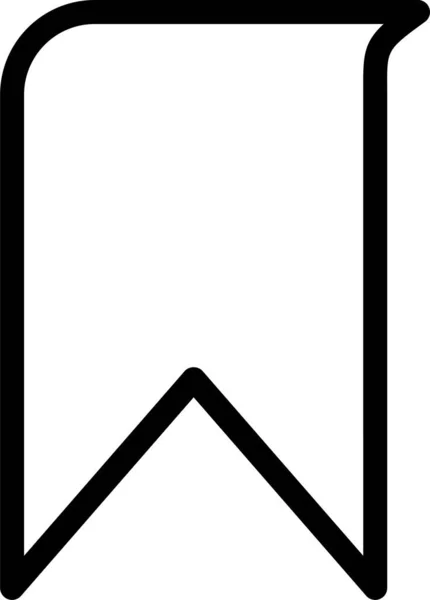 Signet Icône Étiquette Préférée Dans Style Contour — Image vectorielle