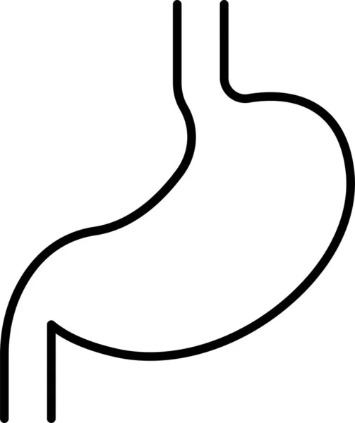 Anatomy Digestion Healthcare Icon Outline Style — 图库矢量图片