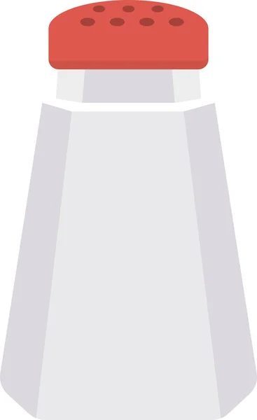 Bottle Kitchen Salt Icon Flat Style — Stock Vector