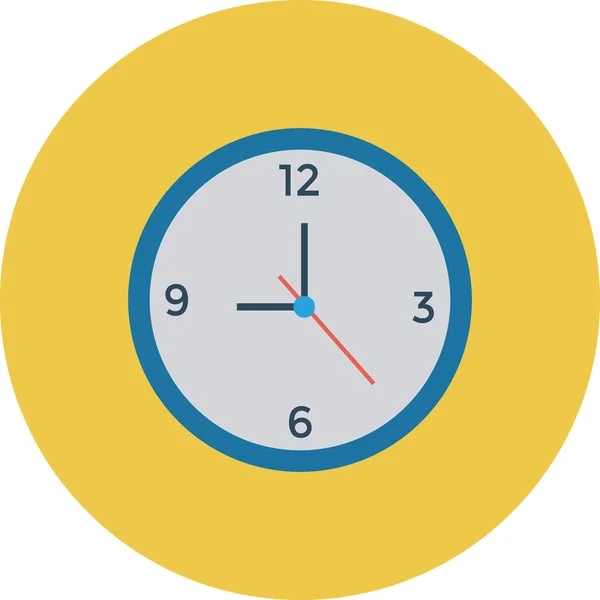 Reloj Fecha Límite Icono Optimización Estilo Plano — Vector de stock