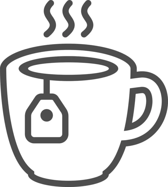 Кофейная Чашка Простая Иллюстрация — стоковый вектор