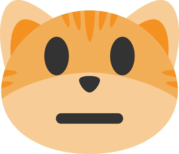 Ícone Emoção Emoji Gato — Vetor de Stock