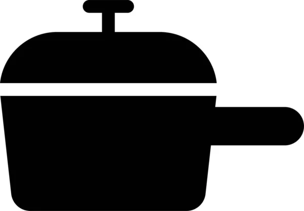 Cook Cooking Fried Icon Solid Style — Stockvektor