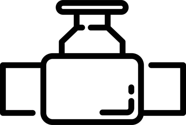 Icono Del Grifo Ingeniería Construcción Estilo Esquema — Archivo Imágenes Vectoriales