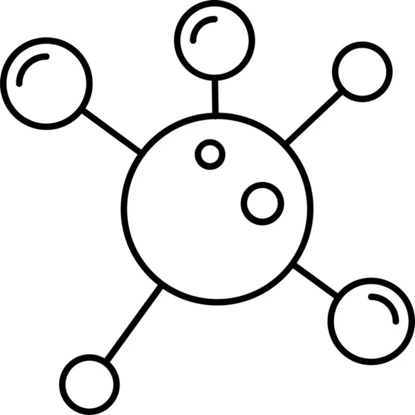轮廓式的连接链路网络图标 — 图库矢量图片