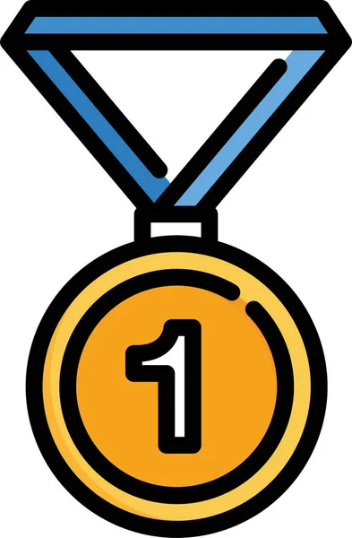Achievement Award First Icon — Stock Vector