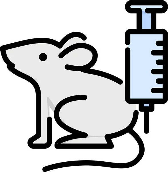 Ratón Laboratorio Icono Del Ratón — Vector de stock