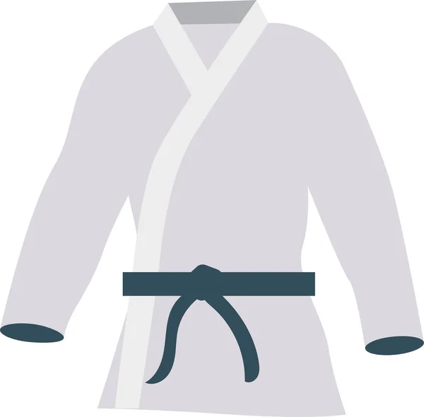 Actividad Icono Karate Gimnástico Estilo Plano — Archivo Imágenes Vectoriales