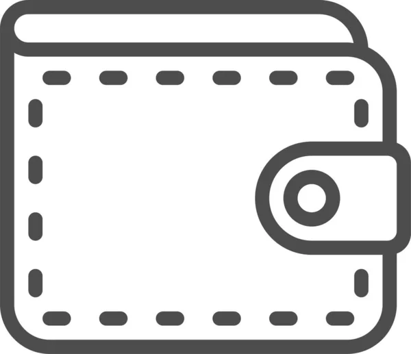 Бумажник Иконка Сайта — стоковый вектор