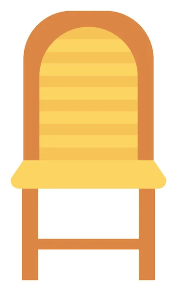 Ícone Casa Mobiliário Cadeira Estilo Plano —  Vetores de Stock