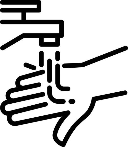 Clean Hand Healthy Icon — Stock Vector