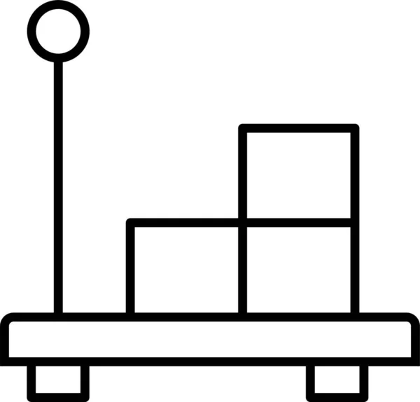 Значок Доставки Коробки Коробки Стилі Контур — стоковий вектор