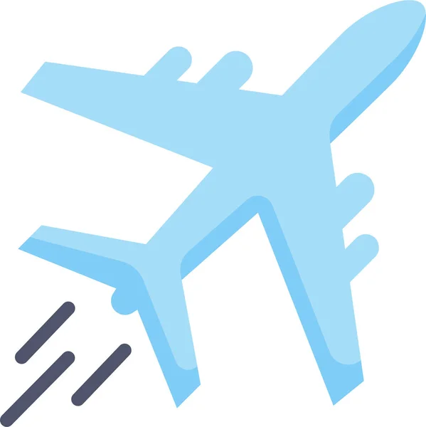 Flugzeug Flugzeug Luftfahrt Symbol Fahrzeuge Modi Transport Kategorie — Stockvektor