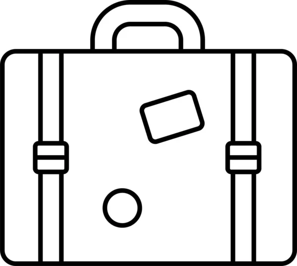 Luggage Bag Briefcase Icon — Stock Vector