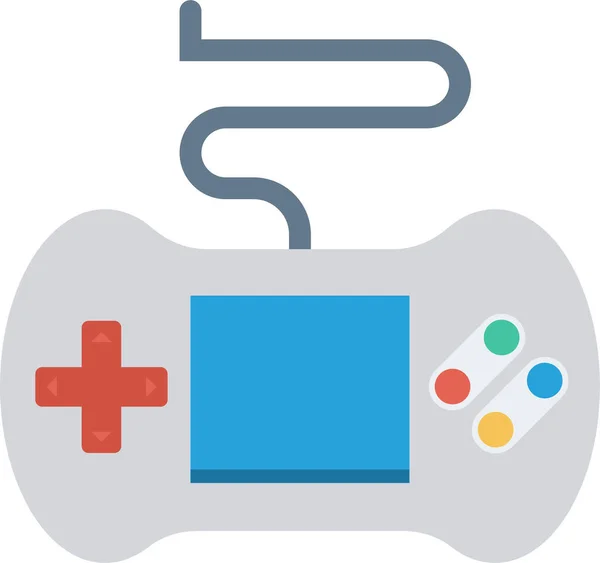 Jeu Gamepad Icône Jeu Dans Style Plat — Image vectorielle