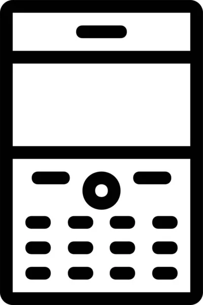 Call Cellphone Device Icon Outline Style — Stock Vector