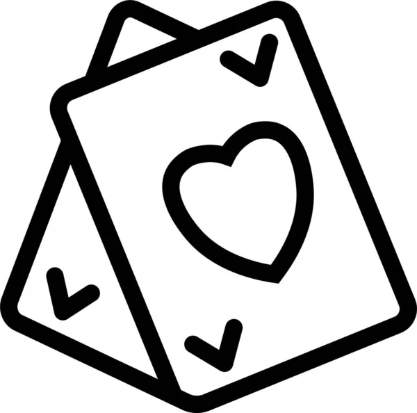 Kaszinó Szerencsejáték Ikon Vázlatos Stílusban — Stock Vector
