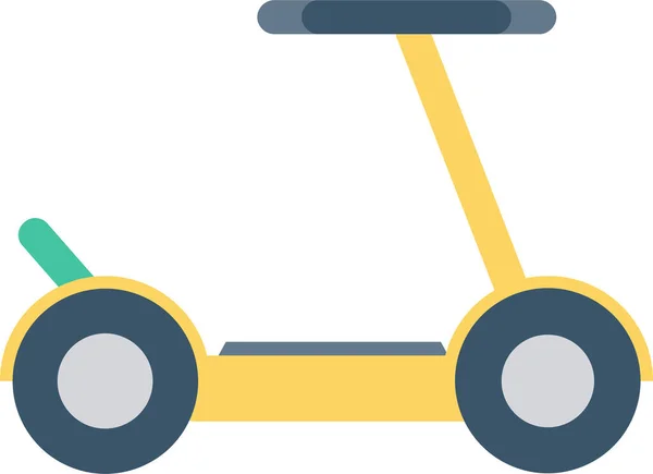 Bicicleta Bicicleta Icono Transporte Estilo Plano — Vector de stock