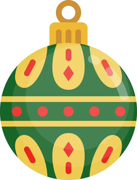 Ball Celebration Christmas Icon — Stock Vector