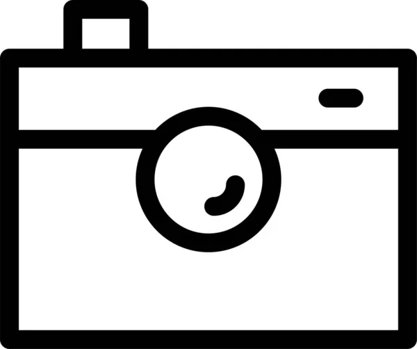 Ícone Dispositivo Captura Câmera Estilo Esboço — Vetor de Stock