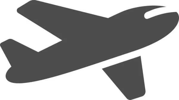 Самолёт Веб Иконка Простой Дизайн — стоковый вектор