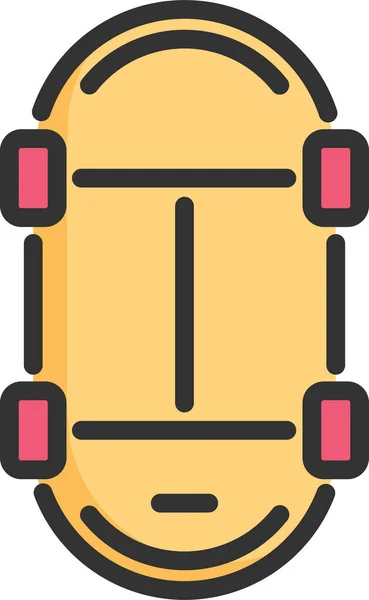 Action Board Extreme Icon Filled Outline Style — Vetor de Stock