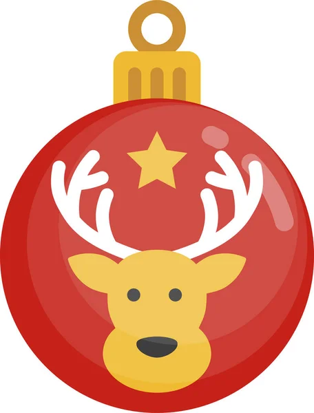 Ballfeier Weihnachten Ikone — Stockvektor