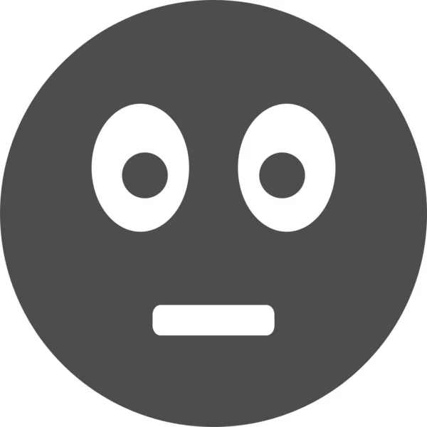Emoticono Facial Icono Web — Vector de stock