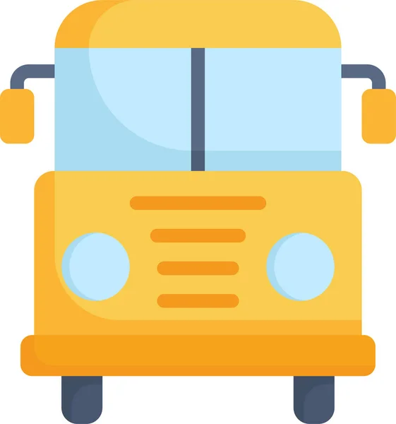 Icono Escuela Educación Autobús — Vector de stock