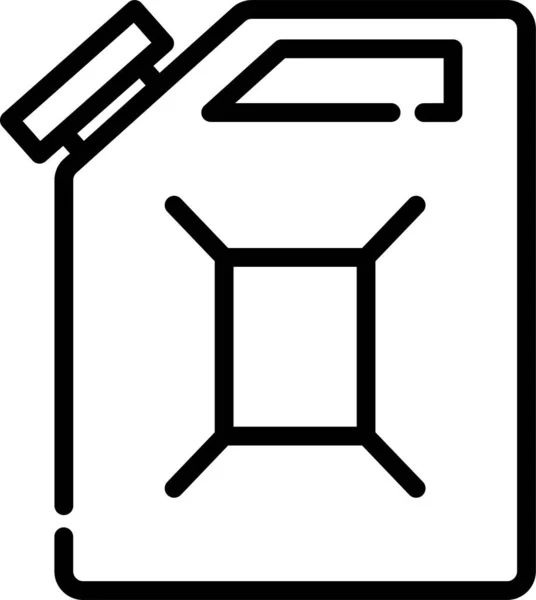 Значок Контейнера Дизельного Палива Контурному Стилі — стоковий вектор