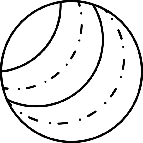 ボールゲームアイコンのアウトラインスタイル — ストックベクタ
