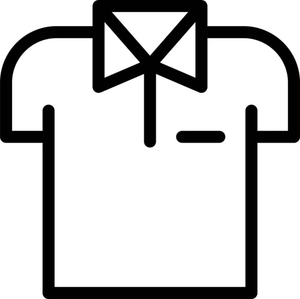 Іконка Моди Тканини Сорочки Стилі Контур — стоковий вектор
