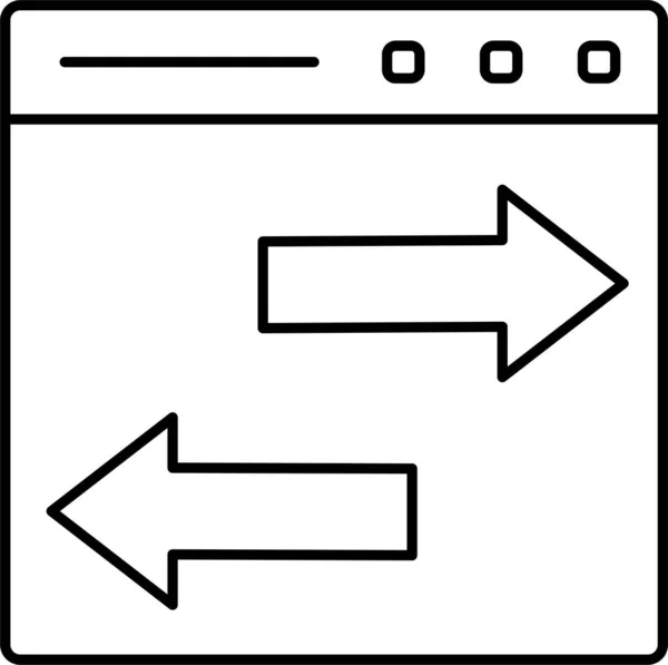 Austausch Von Internet Transfer Symbol — Stockvektor
