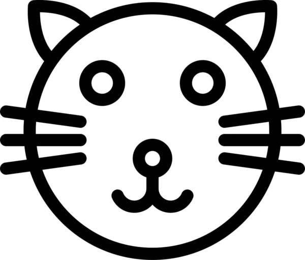 Super simple cat outline for an icon