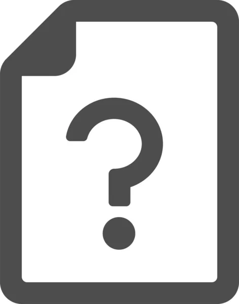 Question Mark Web Icon Vector — Vetor de Stock