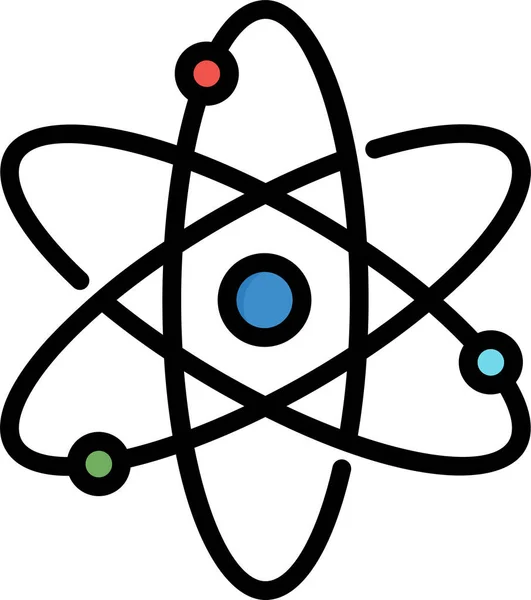 Atom Biotechnology Chemical Icon — Stockvektor