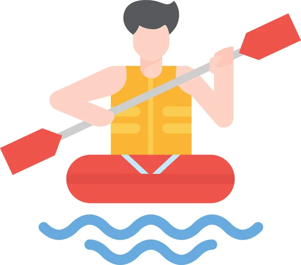 Adventure Boat Extreme Icon — Stock Vector