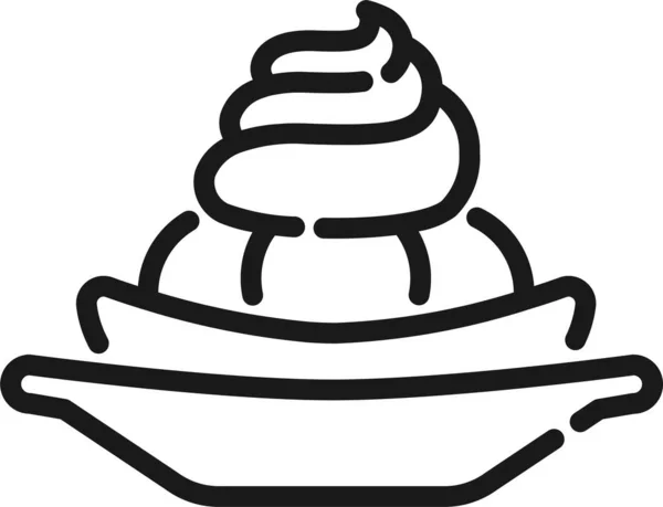 冰淇淋 简单的设计 — 图库矢量图片