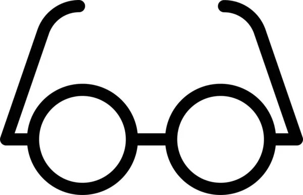 Glasses Goggles Style Icon Outline Style — Stockvektor