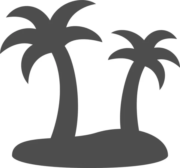 Palm Tree Simple Vector Design — стоковый вектор