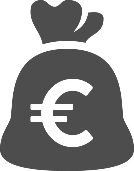 Euro Monnaie Vectoriel Icône Style Bicolore Symbole Plat Couleurs Bleu — Image vectorielle