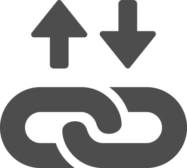 Vector Illustration Chain Links White Background — Stockvector