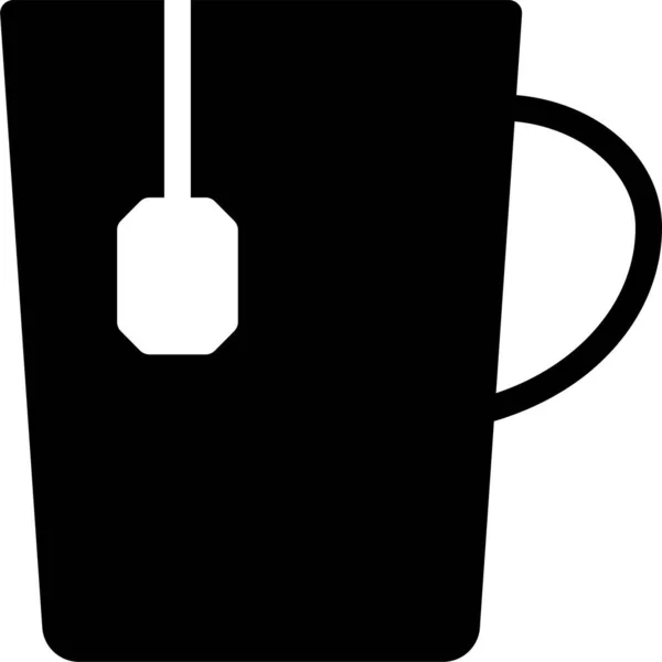 Break Coffee Cup Icon Solid Style — Stock Vector