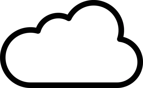 Bright Climate Cloud Icon — 图库矢量图片