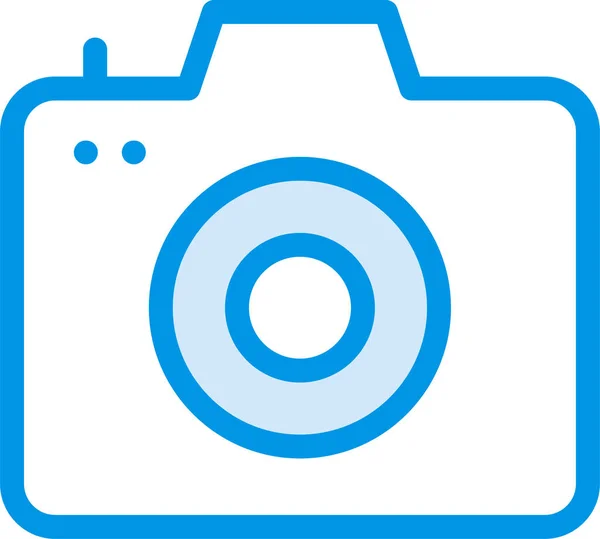 填充轮廓风格的相机捕获设备图标 — 图库矢量图片