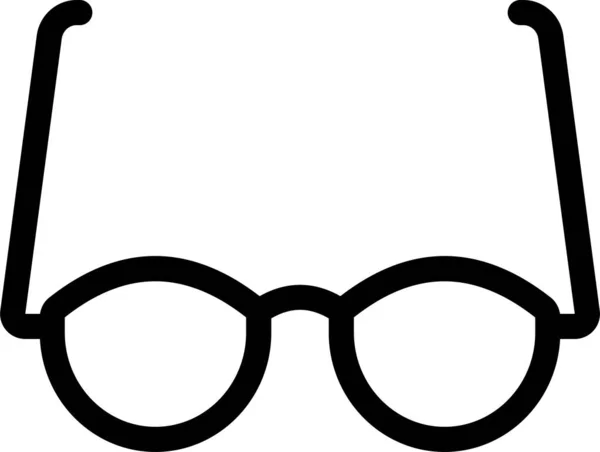 Education Glasses Goggles Icon Outline Style — Vettoriale Stock