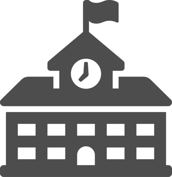 House Building Web Icon Simple Design — Vector de stock
