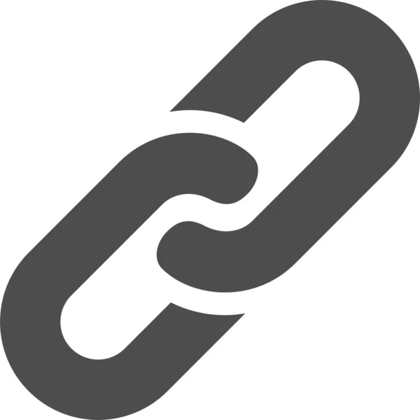 Vector Illustration Chain Links White Background — Stockvector