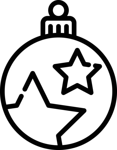 Ballfeier Weihnachtsikone Der Kategorie Weihnachten — Stockvektor