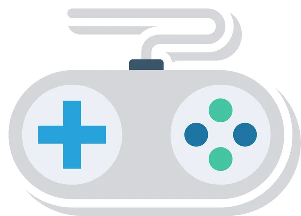 フラットスタイルのコントロールデバイスゲームアイコン — ストックベクタ